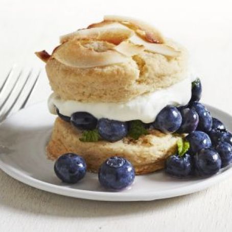 Blueberry Shortcakes with Coconut-Lime Whipped Cream