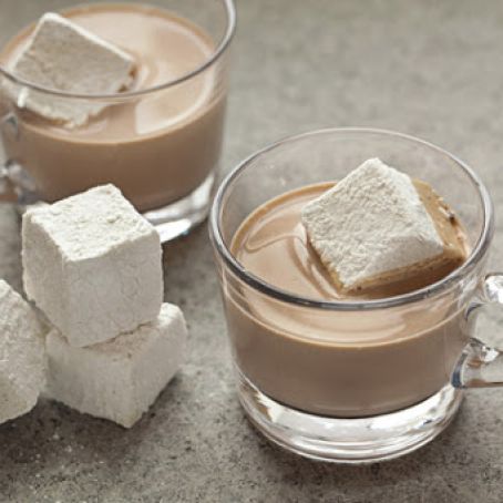 Roasted Chestnut Hot Chocolate with Toasted Vanilla Bean Marshmallows