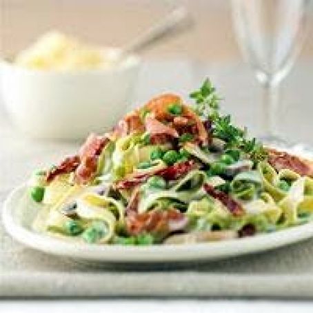 Creamy Straw and Hay Fettuccine