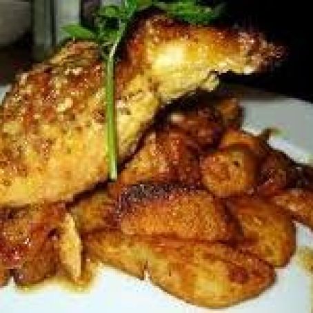 One Pan Potato and Chicken Dijon