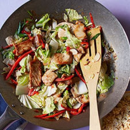 Ginger Pork & Cabbage Stir-Fry