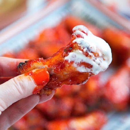 Bourbon Glazed Chicken Wings