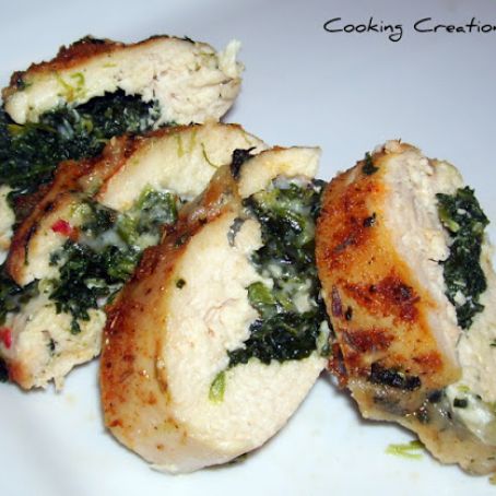 Cajun Chicken Stuffed with Pepper Jack Cheese & Spinach