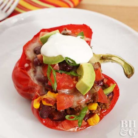 Taco-Stuffed Peppers