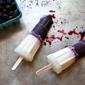 Blackberry, Rosemary, & Yogurt Popsicles