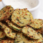 Garlic Parmesan Zucchini Chips