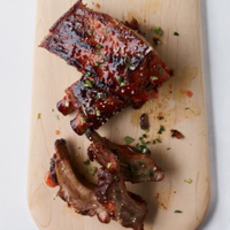 Ribs with Hot-Pepper-Jelly Glaze