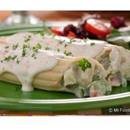 Creamy Chicken Manicotti