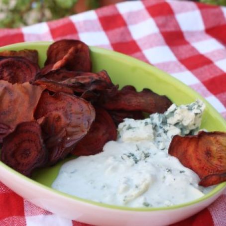 Baked Beet Chips
