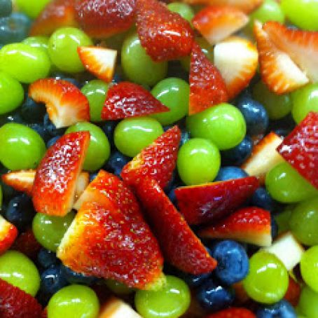 Fruit Salad with Honey-Lime Dressing