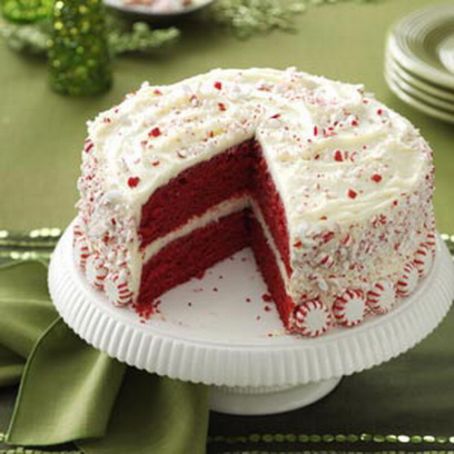 Peppermint Red Velvet Cake