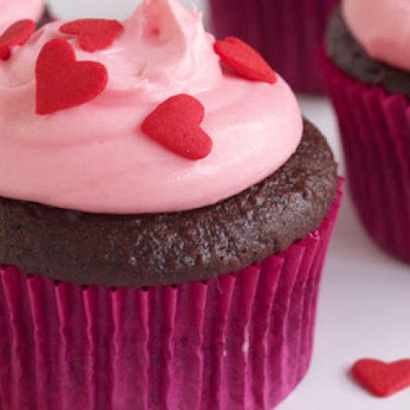 Chocolate Cupcake with Whipped Cream Icing