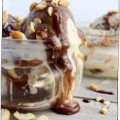 Vegan Peanut Butter Hot Fudge Sundae