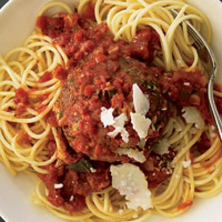Supersize Meatballs in Marinara Sauce