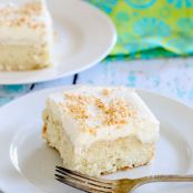 cake - coconut cream poke cake