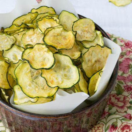 Salt and Vinegar Zucchini Chips