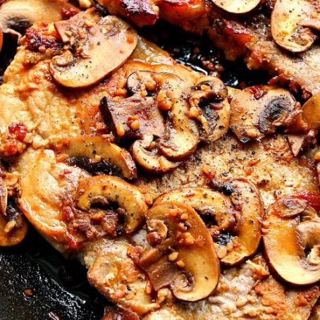 Garlic Mushroom Pork Chops