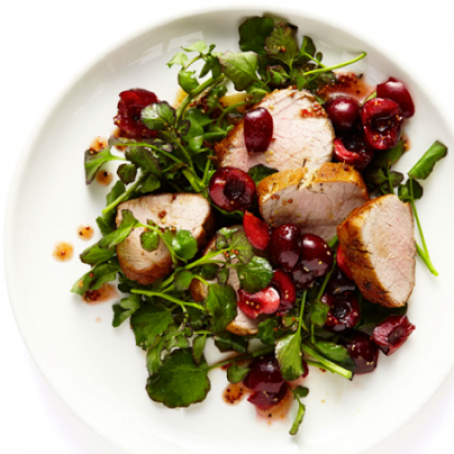 Pork Loin with Cherry Vinaigrette