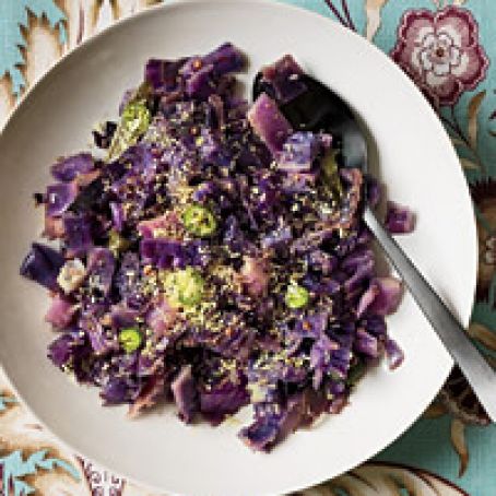 Red Cabbage Stir-Fry with Coconut
