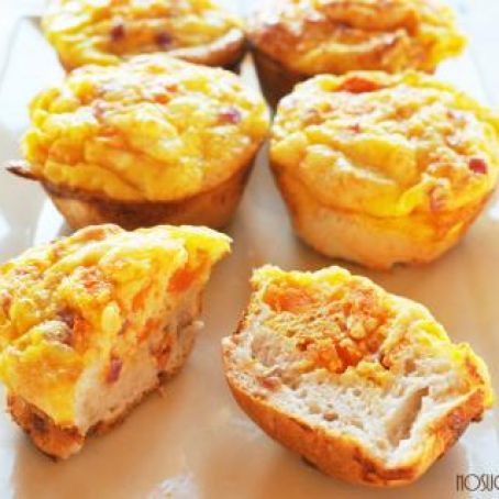 Egg & Sweet Potato Biscuit Quiches