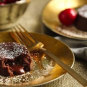 Chocolate Cherry Mini Lava Cakes