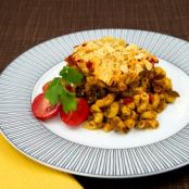 Vegan Mac and Cheese Taco Casserole