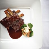 Chocolate and Coffee Dusted Lamb Ribs with Stout Glaze