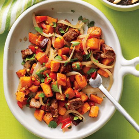 Sweet Potato Steak Hash