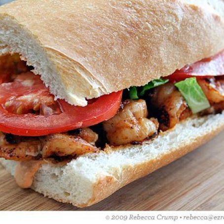 Grilled Cajun 'Po Boy Sandwich