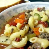 Hamburger Minestrone Soup