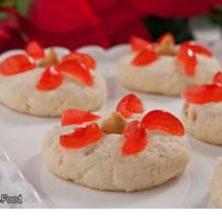 Poinsettia Cookies