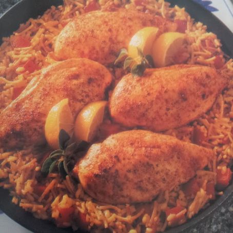 Lemon Garlic Chicken & Rice