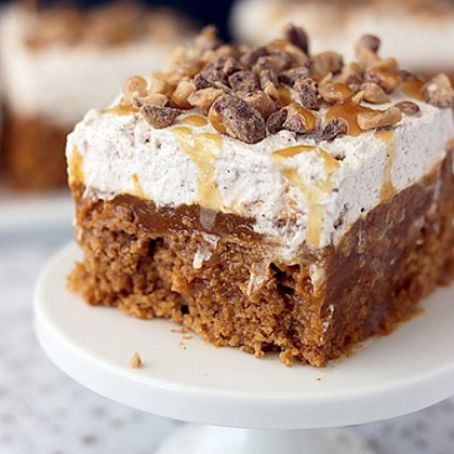 Double Pumpkin Poke Cake