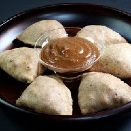 Baked Samosas with Tamarind Chutney