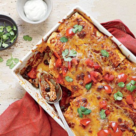 Chicken Enchiladas In 20 Minutes