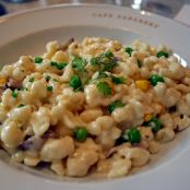 Mushroom and Mustard Spaetzle