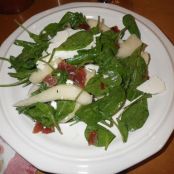 Pear, Arugula, and Pancetta Salad