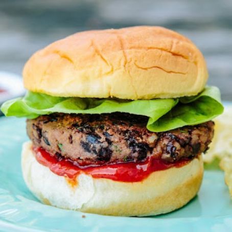 Recipe: Black Bean Burgers with Chipotle Ketchup