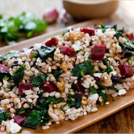 Farro Salad with Beets and Feta
