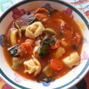 ITALIAN SAUSAGE SOUP WITH TORTELLINI