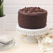Grain-free Chocolate Cake with Dark Chocolate Ganache Frosting