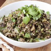 Zoodles with Smoked Oysters, Miso and Dulse.