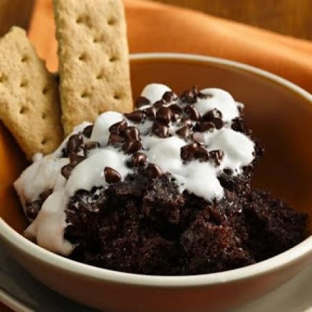 Slow-Cooker Fudgy S’more Cake