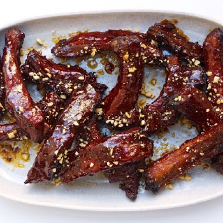 Spicy Glazed Pork Ribs