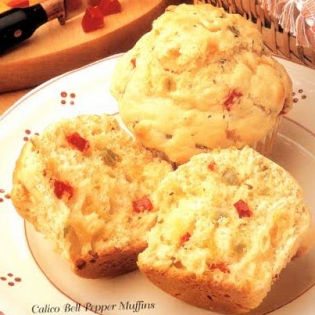 Calico Bell Pepper Muffins