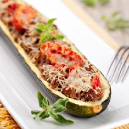 Stuffed Zucchini Greek Style