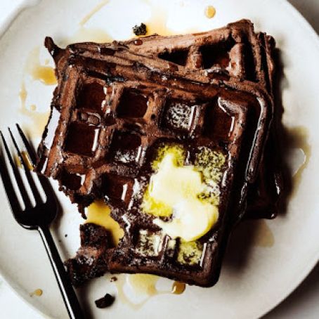 Dark Chocolate Waffles