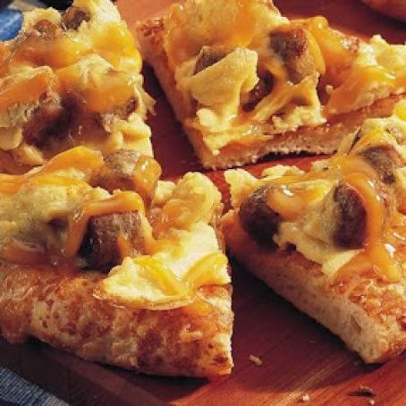 Sausage and Egg Breakfast Pizza