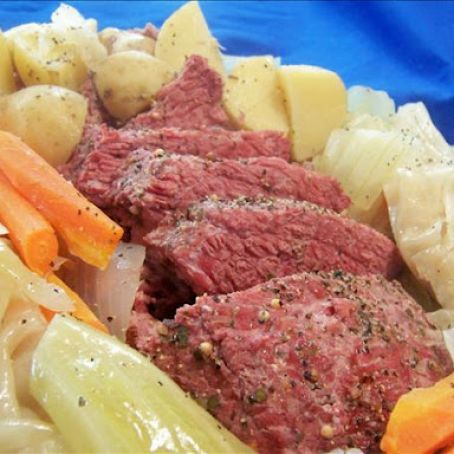 Corned Beef and Cabbage in Guinness