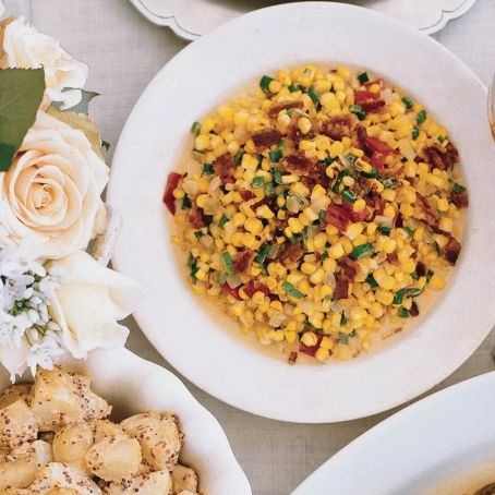 Roasted Corn and Pepper Maque Choux